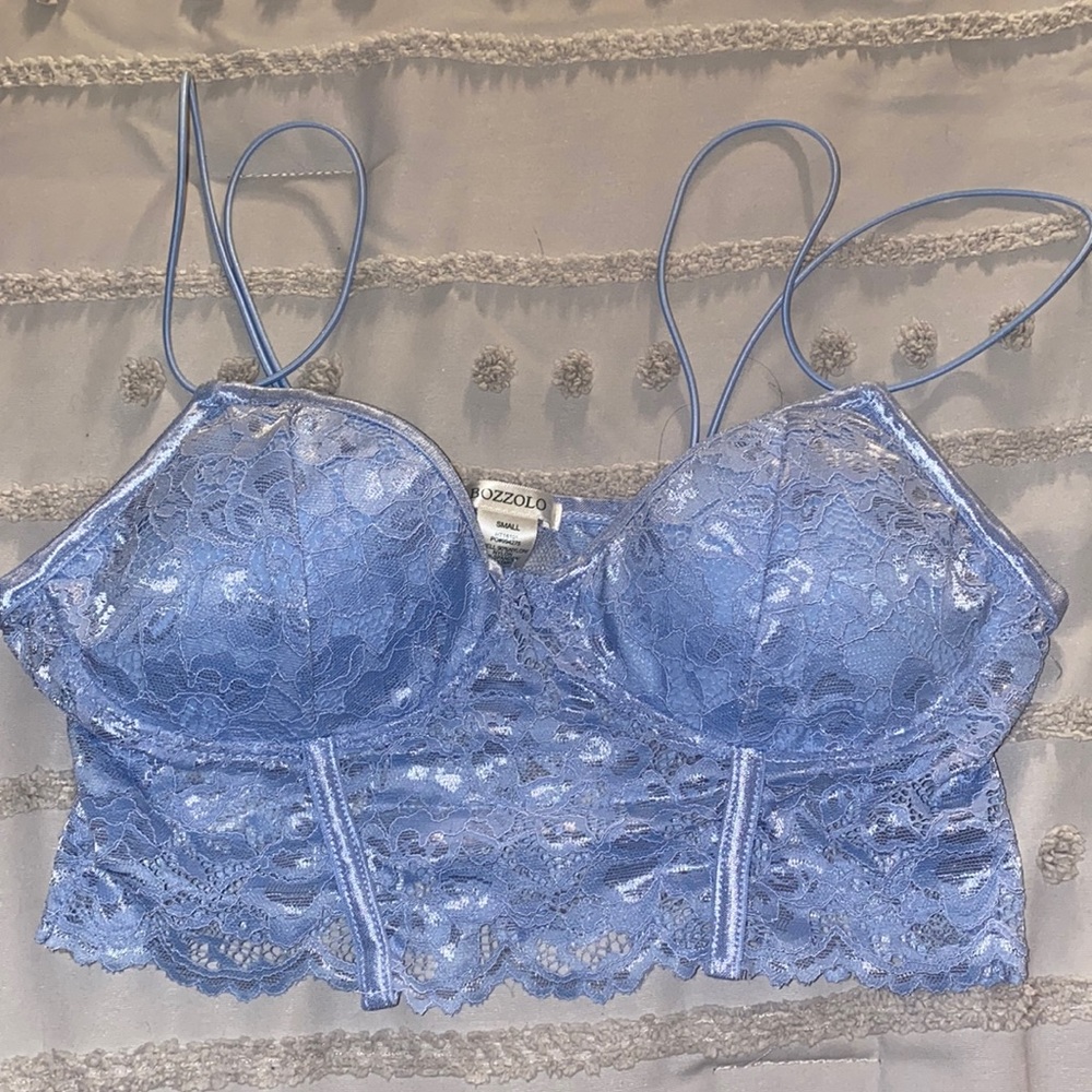 light blue top